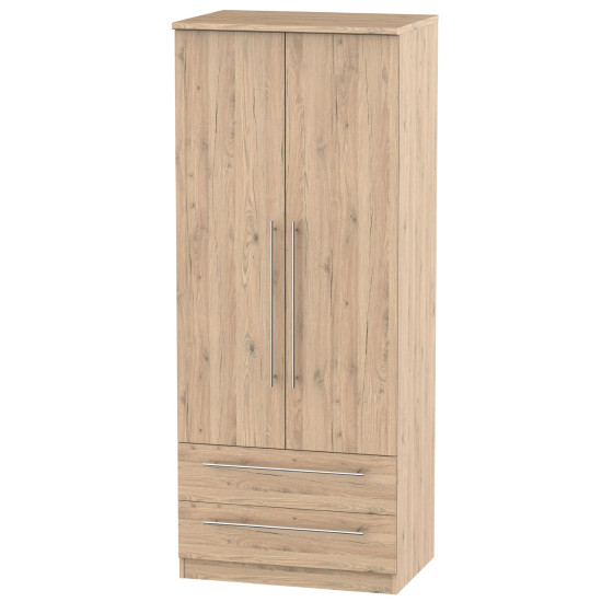 Harlech 2 Drawer Wardrobe